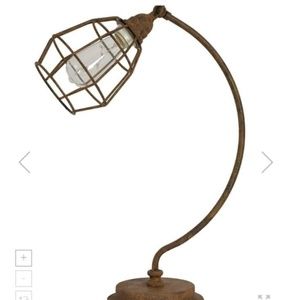 Caged vintage lamp